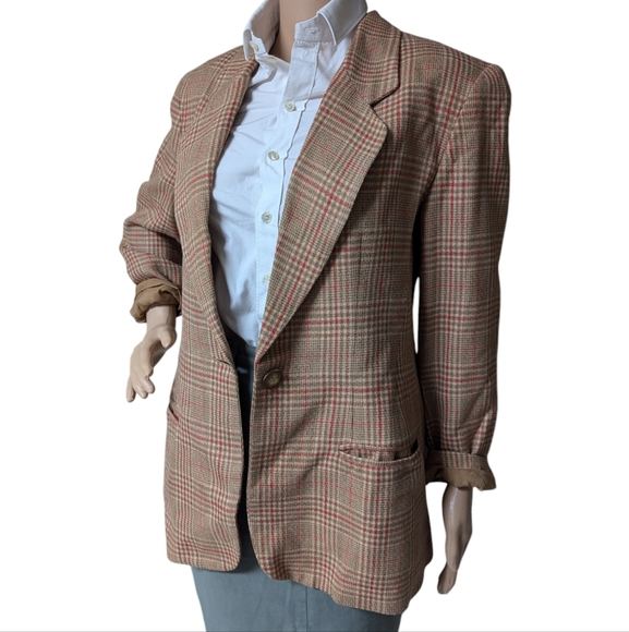 Vintage plaid blazer - Picture 8 of 11